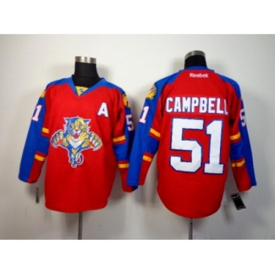 NHL Florida Panthers #51 Brian Campbell Red Home Stitched Jerseys NHL Florida Panthers #51 Brian Campbell Red Home Stitched Jerseys