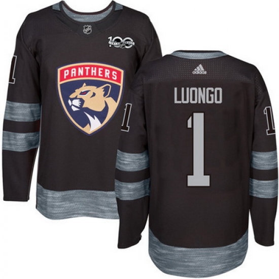 Panthers #1 Roberto Luongo Black 1917 2017 100th Anniversary Stitched NHL Jersey Panthers #1 Roberto Luongo Black 1917 2017 100th Anniversary Stitched NHL Jersey