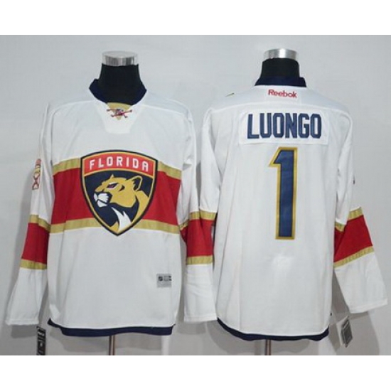 Panthers #1 Roberto Luongo White Road Stitched NHL Jersey Panthers #1 Roberto Luongo White Road Stitched NHL Jersey