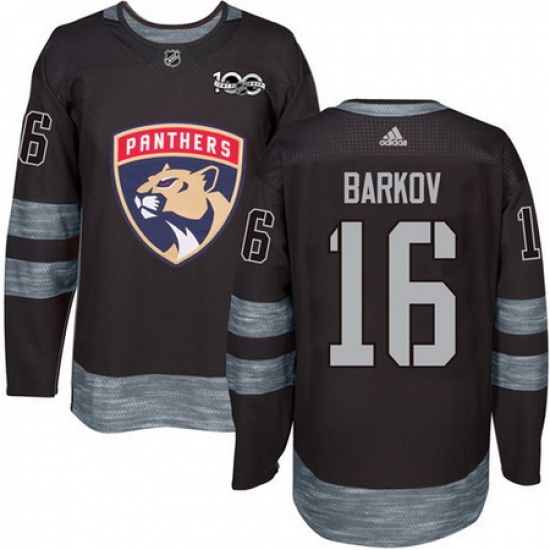 Panthers #16 Aleksander Barkov Black 1917 2017 100th Anniversary Stitched NHL Jersey Panthers #16 Aleksander Barkov Black 1917 2017 100th Anniversary Stitched NHL Jersey
