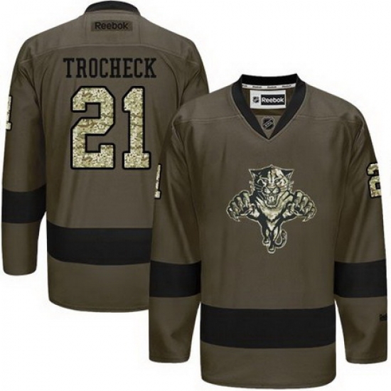 Panthers #21 Vincent Trocheck Green Salute to Service Stitched NHL Jersey Panthers #21 Vincent Trocheck Green Salute to Service Stitched NHL Jersey