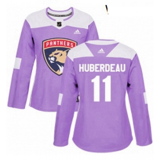 Womens Adidas Florida Panthers 11 Jonathan Huberdeau Authentic Purple Fights Cancer Practice NHL Jersey Womens Adidas Florida Panthers 11 Jonathan Huberdeau Authentic Purple Fights Cancer Practice NHL Jersey