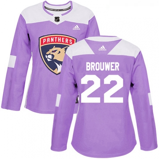 Womens Adidas Florida Panthers 22 Troy Brouwer Authentic Purple Fights Cancer Practice NHL Jersey Womens Adidas Florida Panthers 22 Troy Brouwer Authentic Purple Fights Cancer Practice NHL Jersey