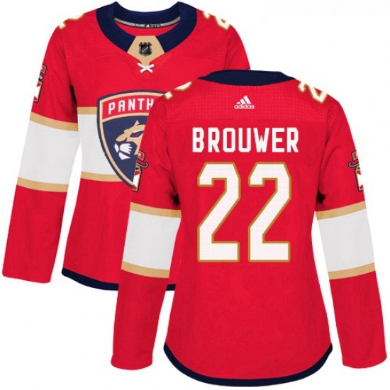 Womens Adidas Florida Panthers 22 Troy Brouwer Authentic Red Home NHL Jersey Womens Adidas Florida Panthers 22 Troy Brouwer Authentic Red Home NHL Jersey