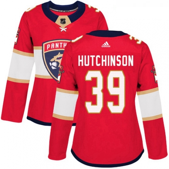 Womens Adidas Florida Panthers 39 Michael Hutchinson Premier Red Home NHL Jersey Womens Adidas Florida Panthers 39 Michael Hutchinson Premier Red Home NHL Jersey