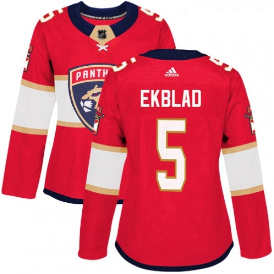 Womens Adidas Florida Panthers 5 Aaron Ekblad Authentic Red Home NHL Jersey Womens Adidas Florida Panthers 5 Aaron Ekblad Authentic Red Home NHL Jersey