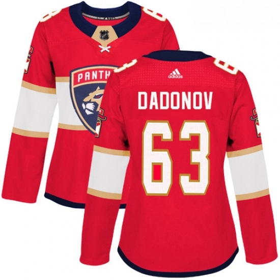 Womens Adidas Florida Panthers 63 Evgenii Dadonov Premier Red Home NHL Jersey Womens Adidas Florida Panthers 63 Evgenii Dadonov Premier Red Home NHL Jersey