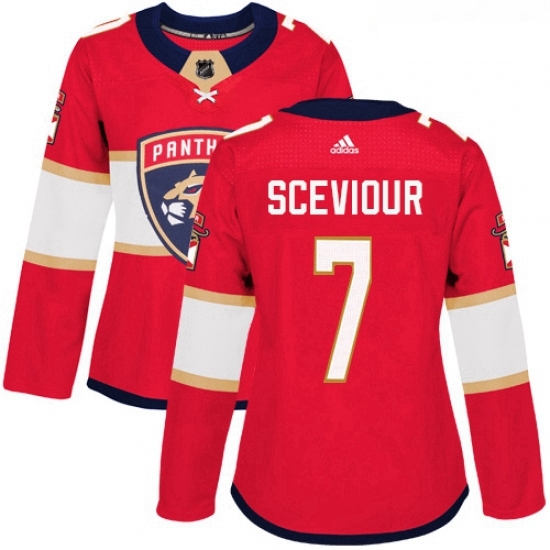 Womens Adidas Florida Panthers 7 Colton Sceviour Premier Red Home NHL Jersey Womens Adidas Florida Panthers 7 Colton Sceviour Premier Red Home NHL Jersey
