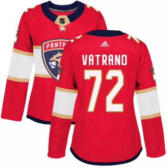 Womens Adidas Florida Panthers 72 Frank Vatrano Authentic Red Home NHL Jersey Womens Adidas Florida Panthers 72 Frank Vatrano Authentic Red Home NHL Jersey