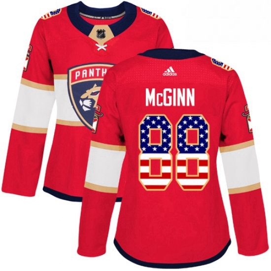 Womens Adidas Florida Panthers 88 Jamie McGinn Authentic Red USA Flag Fashion NHL Jersey Womens Adidas Florida Panthers 88 Jamie McGinn Authentic Red USA Flag Fashion NHL Jersey