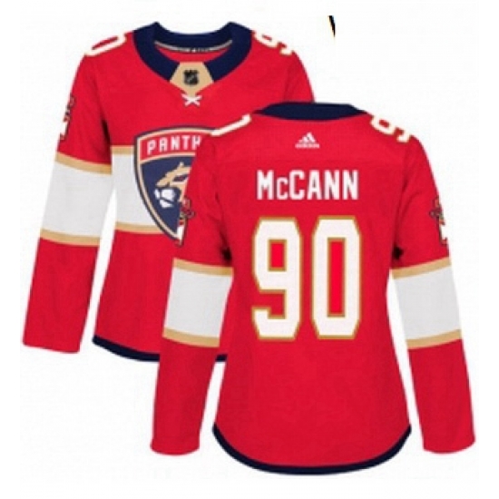 Womens Adidas Florida Panthers 90 Jared McCann Premier Red Home NHL Jersey Womens Adidas Florida Panthers 90 Jared McCann Premier Red Home NHL Jersey