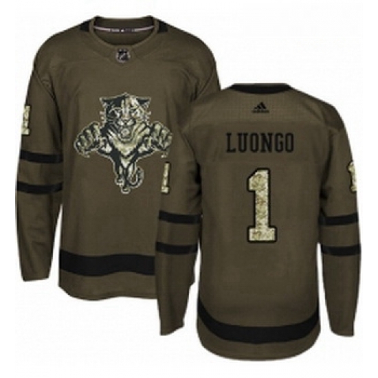 Youth Adidas Florida Panthers 1 Roberto Luongo Authentic Green Salute to Service NHL Jersey Youth Adidas Florida Panthers 1 Roberto Luongo Authentic Green Salute to Service NHL Jersey