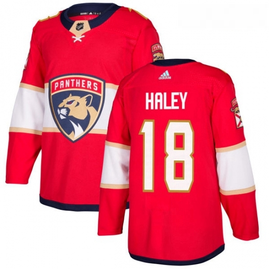Youth Adidas Florida Panthers 18 Micheal Haley Authentic Red Home NHL Jersey Youth Adidas Florida Panthers 18 Micheal Haley Authentic Red Home NHL Jersey
