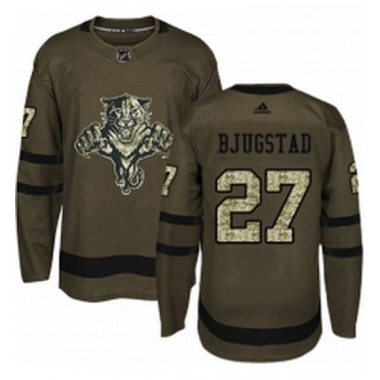 Youth Adidas Florida Panthers 27 Nick Bjugstad Authentic Green Salute to Service NHL Jersey Youth Adidas Florida Panthers 27 Nick Bjugstad Authentic Green Salute to Service NHL Jersey