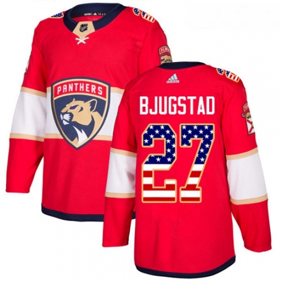 Youth Adidas Florida Panthers 27 Nick Bjugstad Authentic Red USA Flag Fashion NHL Jersey Youth Adidas Florida Panthers 27 Nick Bjugstad Authentic Red USA Flag Fashion NHL Jersey