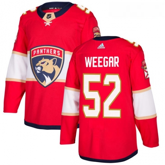 Youth Adidas Florida Panthers 52 MacKenzie Weegar Authentic Red Home NHL Jersey Youth Adidas Florida Panthers 52 MacKenzie Weegar Authentic Red Home NHL Jersey