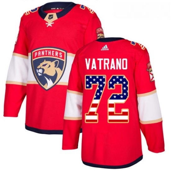 Youth Adidas Florida Panthers 72 Frank Vatrano Authentic Red USA Flag Fashion NHL Jersey Youth Adidas Florida Panthers 72 Frank Vatrano Authentic Red USA Flag Fashion NHL Jersey