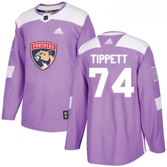 Youth Adidas Florida Panthers 74 Owen Tippett Authentic Purple Fights Cancer Practice NHL Jersey Youth Adidas Florida Panthers 74 Owen Tippett Authentic Purple Fights Cancer Practice NHL Jersey