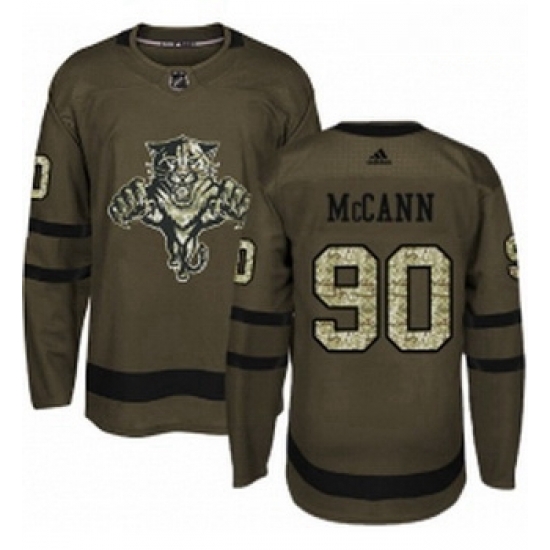 Youth Adidas Florida Panthers 90 Jared McCann Premier Green Salute to Service NHL Jersey Youth Adidas Florida Panthers 90 Jared McCann Premier Green Salute to Service NHL Jersey