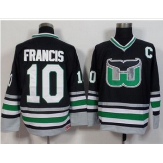 Hartford Whalers #10 Ron Francis Black CCM Throwback Stitched NHL Jersey Hartford Whalers #10 Ron Francis Black CCM Throwback Stitched NHL Jersey