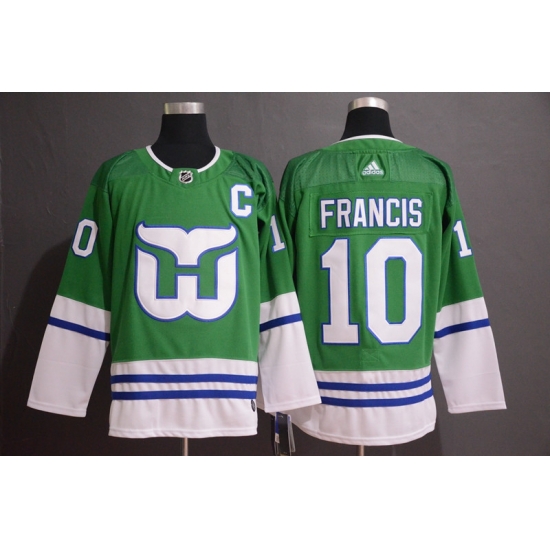 Whalers 10 Ron Francis Green Adidas Jersey Whalers 10 Ron Francis Green Adidas Jersey