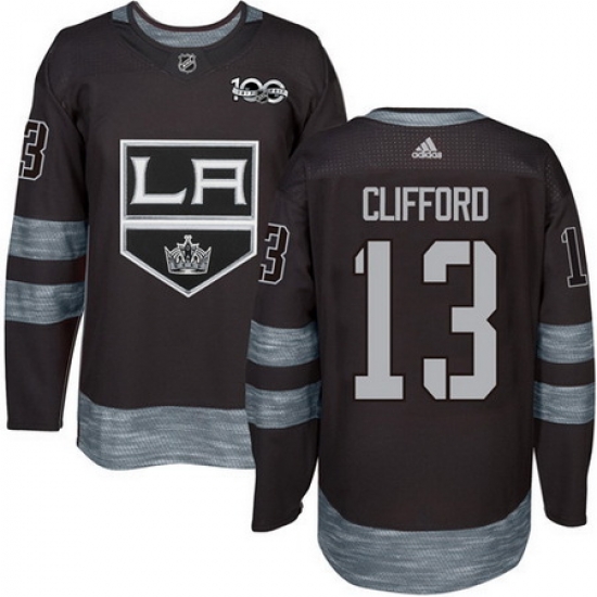 Kings #13 Kyle Clifford Black 1917 2017 100th Anniversary Stitched NHL Jersey Kings #13 Kyle Clifford Black 1917 2017 100th Anniversary Stitched NHL Jersey