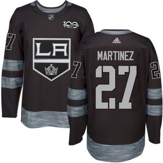 Kings #27 Alec Martinez Black 1917 2017 100th Anniversary Stitched NHL Jersey Kings #27 Alec Martinez Black 1917 2017 100th Anniversary Stitched NHL Jersey