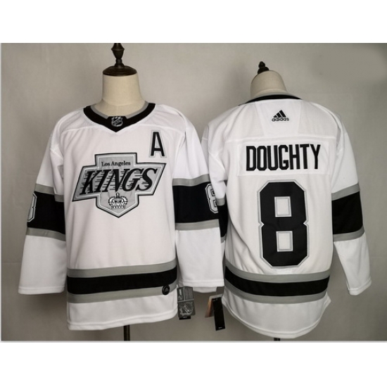 Kings 8 Drew Doughty White Adidas Jersey Kings 8 Drew Doughty White Adidas Jersey
