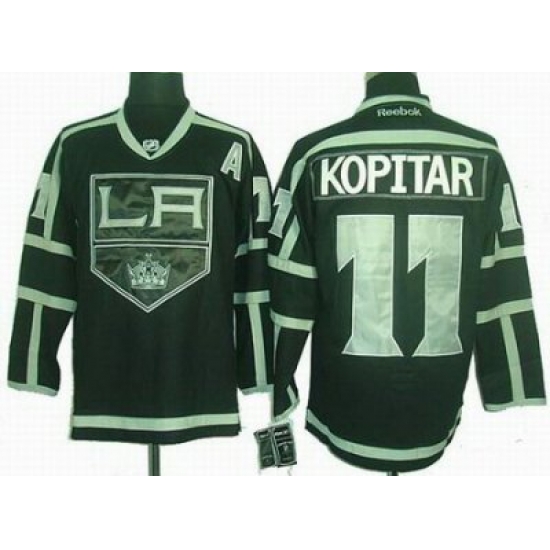 Los Angeles Kings 11 Anze Kopitar black ice Jerseys Los Angeles Kings 11 Anze Kopitar black ice Jerseys