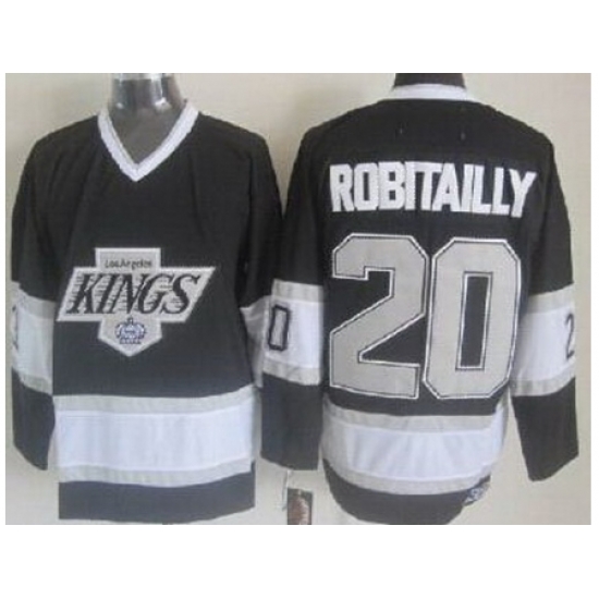 Los Angeles Kings #20 Luc Robitaille Black Silver Number CCM NHL Jerseys Los Angeles Kings #20 Luc Robitaille Black Silver Number CCM NHL Jerseys