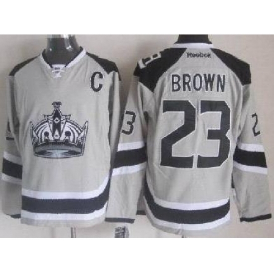 Los Angeles Kings 23 Dustin Brown Grey NHL Jerseys 2014 New Style Los Angeles Kings 23 Dustin Brown Grey NHL Jerseys 2014 New Style