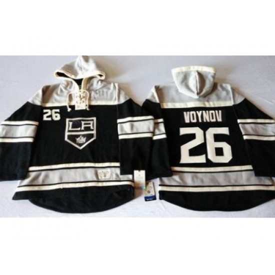 Los Angeles Kings #26 Slava Voynov Black Sawyer Hooded Sweatshirt Stitched NHL Jersey Los Angeles Kings #26 Slava Voynov Black Sawyer Hooded Sweatshirt Stitched NHL Jersey