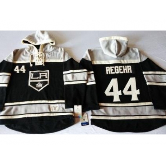 Los Angeles Kings #44 Robyn Regehr Black Sawyer Hooded Sweatshirt Stitched NHL Jersey Los Angeles Kings #44 Robyn Regehr Black Sawyer Hooded Sweatshirt Stitched NHL Jersey