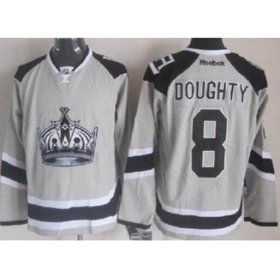 Los Angeles Kings #8 Drew Doughty Grey NHL Jerseys 2014 New Style Los Angeles Kings #8 Drew Doughty Grey NHL Jerseys 2014 New Style