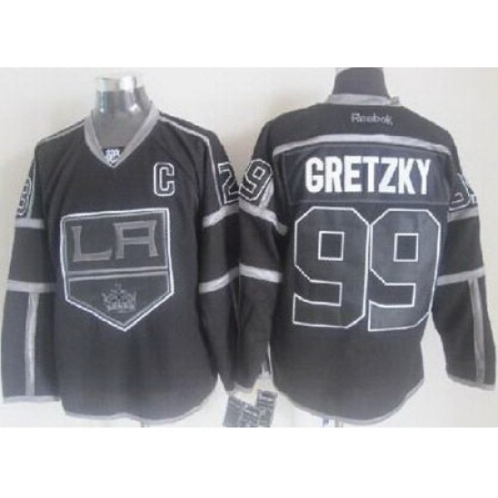 Los Angeles Kings 99 Wayne Gretzky Black ICE Fashion NHL Jerseys Los Angeles Kings 99 Wayne Gretzky Black ICE Fashion NHL Jerseys