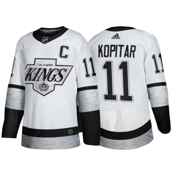 Men Los Angeles Kings 11 Anze Kopitar White Throwback Stitched Jersey Men Los Angeles Kings 11 Anze Kopitar White Throwback Stitched Jersey