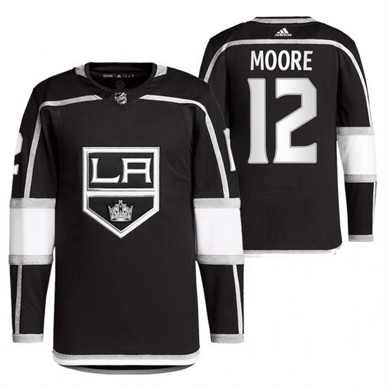 Men Los Angeles Kings 12 Trevor Moore Black Stitched Jersey Men Los Angeles Kings 12 Trevor Moore Black Stitched Jersey