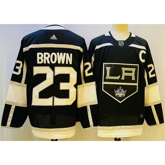 Men Los Angeles Kings 23 Dustin Brown Black Stitched Jersey Men Los Angeles Kings 23 Dustin Brown Black Stitched Jersey