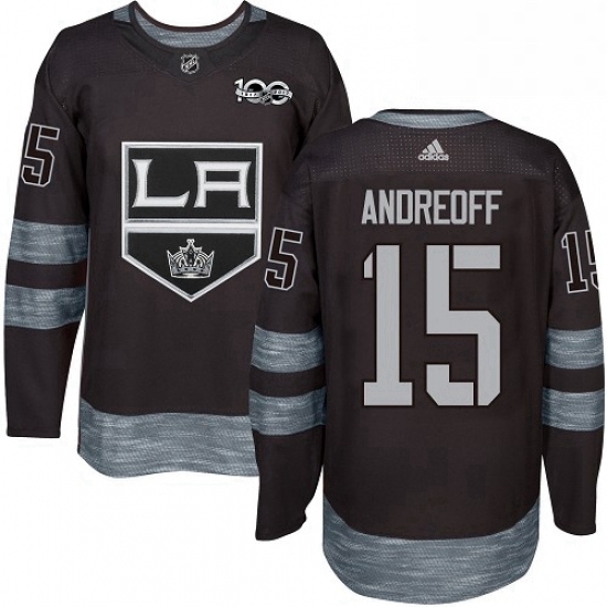Mens Adidas Los Angeles Kings 15 Andy Andreoff Premier Black 1917 2017 100th Anniversary NHL Jersey Mens Adidas Los Angeles Kings 15 Andy Andreoff Premier Black 1917 2017 100th Anniversary NHL Jersey
