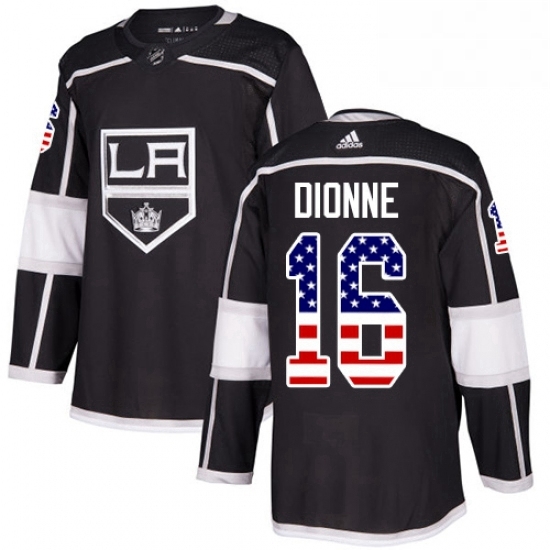 Mens Adidas Los Angeles Kings 16 Marcel Dionne Authentic Black USA Flag Fashion NHL Jersey Mens Adidas Los Angeles Kings 16 Marcel Dionne Authentic Black USA Flag Fashion NHL Jersey