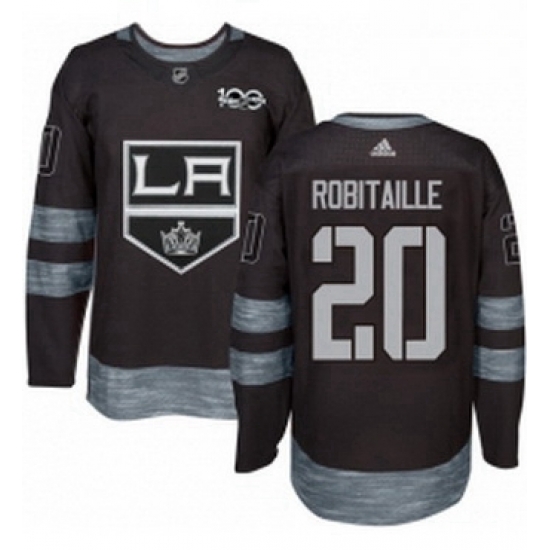 Mens Adidas Los Angeles Kings 20 Luc Robitaille Premier Black 1917 2017 100th Anniversary NHL Jersey Mens Adidas Los Angeles Kings 20 Luc Robitaille Premier Black 1917 2017 100th Anniversary NHL Jersey