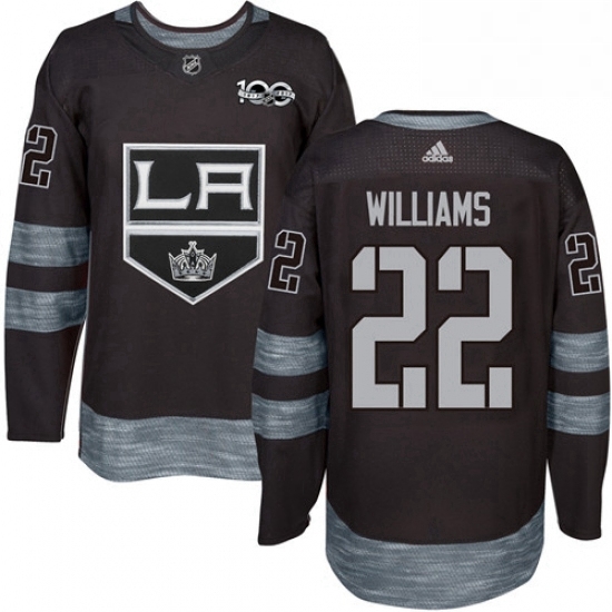 Mens Adidas Los Angeles Kings 22 Tiger Williams Authentic Black 1917 2017 100th Anniversary NHL Jersey Mens Adidas Los Angeles Kings 22 Tiger Williams Authentic Black 1917 2017 100th Anniversary NHL Jersey
