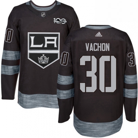 Mens Adidas Los Angeles Kings 30 Rogie Vachon Authentic Black 1917 2017 100th Anniversary NHL Jersey Mens Adidas Los Angeles Kings 30 Rogie Vachon Authentic Black 1917 2017 100th Anniversary NHL Jersey