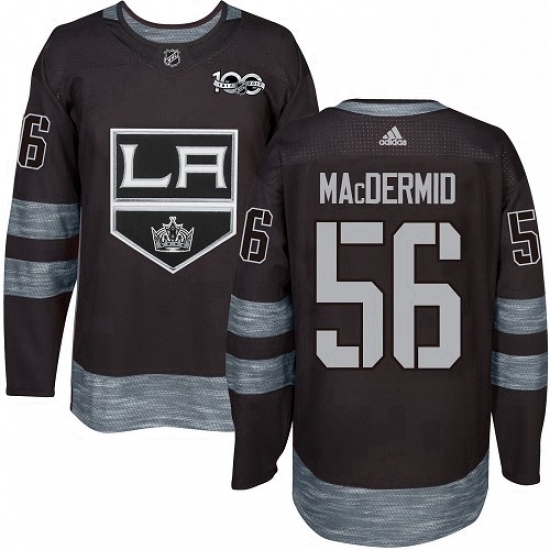 Mens Adidas Los Angeles Kings 56 Kurtis MacDermid Premier Black 1917 2017 100th Anniversary NHL Jersey Mens Adidas Los Angeles Kings 56 Kurtis MacDermid Premier Black 1917 2017 100th Anniversary NHL Jersey