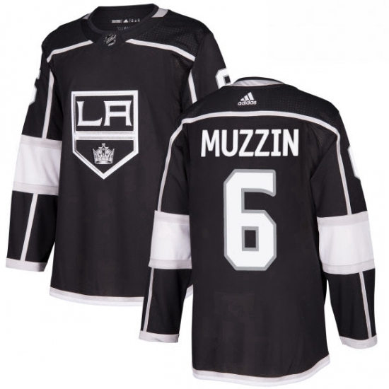 Mens Adidas Los Angeles Kings 6 Jake Muzzin Premier Black Home NHL Jersey Mens Adidas Los Angeles Kings 6 Jake Muzzin Premier Black Home NHL Jersey