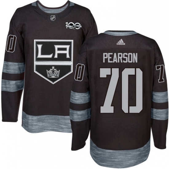 Mens Adidas Los Angeles Kings 70 Tanner Pearson Premier Black 1917 2017 100th Anniversary NHL Jersey Mens Adidas Los Angeles Kings 70 Tanner Pearson Premier Black 1917 2017 100th Anniversary NHL Jersey