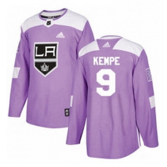 Mens Adidas Los Angeles Kings 9 Adrian Kempe Authentic Purple Fights Cancer Practice NHL Jersey Mens Adidas Los Angeles Kings 9 Adrian Kempe Authentic Purple Fights Cancer Practice NHL Jersey