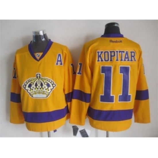 NHL Los Angeles Kings #11 Anze Kopitar yellow jerseys NHL Los Angeles Kings #11 Anze Kopitar yellow jerseys