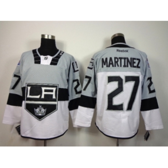 NHL Los Angeles Kings #27 Martinez stadium white-grey jerseys NHL Los Angeles Kings #27 Martinez stadium white-grey jerseys