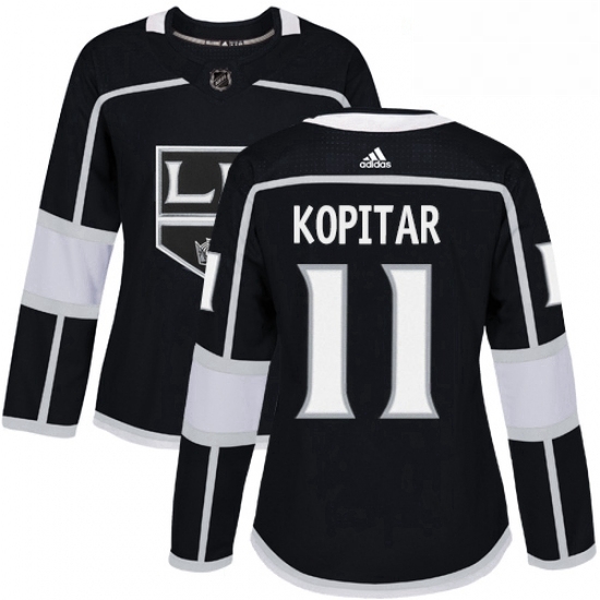 Womens Adidas Los Angeles Kings 11 Anze Kopitar Authentic Black Home NHL Jersey Womens Adidas Los Angeles Kings 11 Anze Kopitar Authentic Black Home NHL Jersey